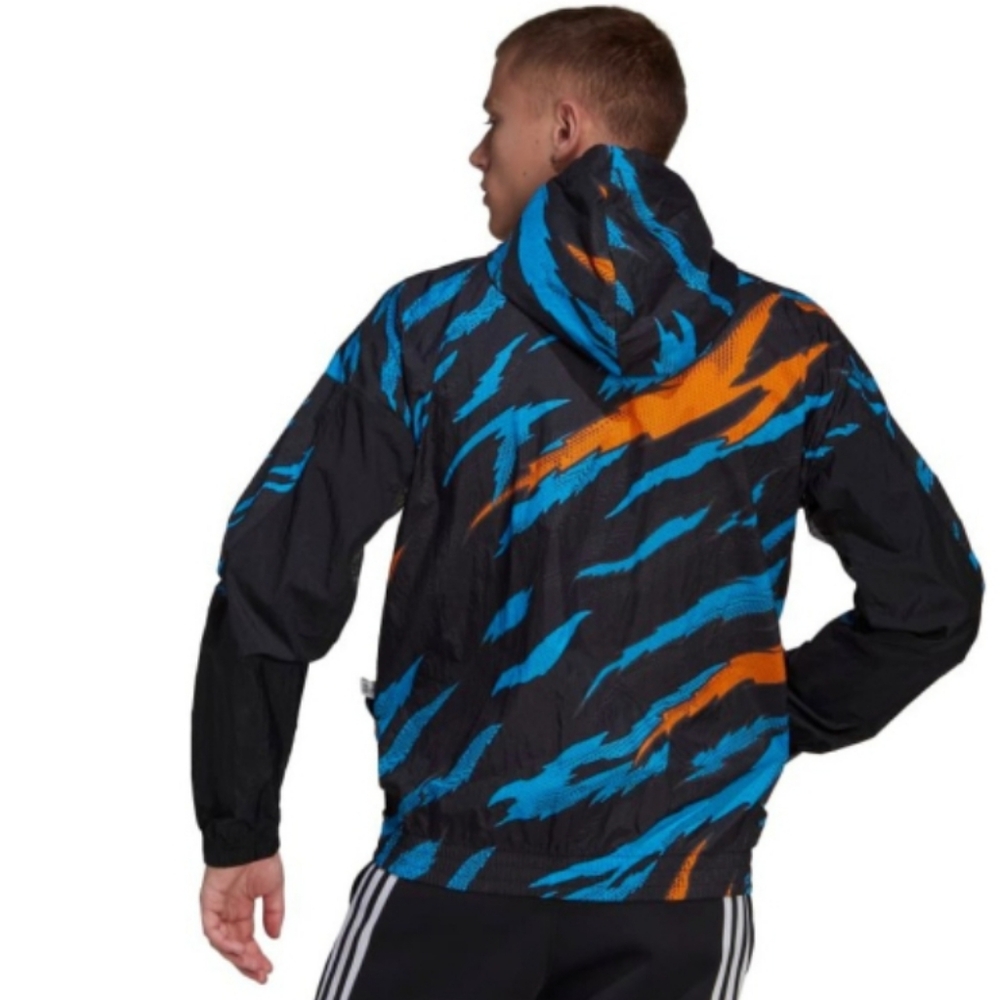 Mens xl Adidas water resistant zip up jacket windbreaker - Picture 2 of 5